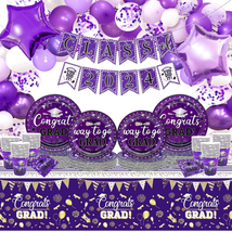 Class of 2023 Graduation Decorations Purple Graduation Party Decorations 2023 Pu - £20.21 GBP