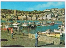 United Kingdom UK Postcard Cornwall St Ives Harbour - $2.06