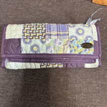 Donna Sharp Quilted Patchwork Wallet Cornucopia Purple/ Blue - $11.78