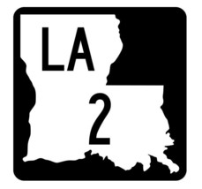 Louisiana State Highway 2 Sticker Decal R5731 Highway Route Sign - £1.14 GBP+