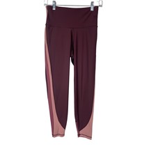 Old Navy Elevate Ankle Leggings Womens Size Small Maroon Athleisure Acti... - £8.63 GBP