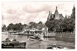 Amsterdam Centraal Station Prins Hendrik Prins Hendrikkade RPPC Postcard - £11.69 GBP