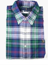 Polo Ralph Lauren Classic Fit Oxford Button Shirt Blue Multi ( M ) - £94.93 GBP
