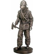 Heirloom-quality Statuette of Heroic Firefighter in full turnout gear an... - $117.60 CAD