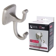 Delta Multipurpose Brushed Nickel Finish Robe Hook Amaya Collection - £7.54 GBP