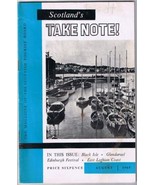 Scotland Take Note Magazine Tourist Board August 1965 38 Pages - £2.85 GBP