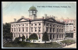 OREGON Postcard - Portland, Post Office &amp; Hotel Portland F29 - £3.71 GBP