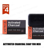 USTRAA ACTIVATED CHARCOAL SOAP DEO SOAP WITH FRAGNANCE DAILY BATH SOAP P... - £33.63 GBP