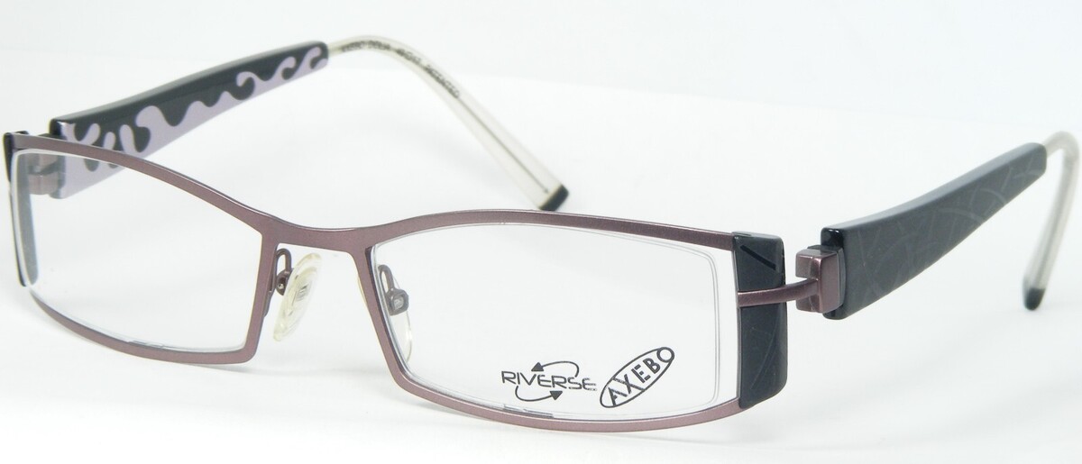 Rückwärtsgang AXEBO DOLIA 04 Hell Lila Plum / Schwarz Brille 49-17-135mm... - $96.02
