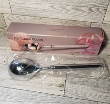 Vtg Ice Cream Scoop - Wm. A. Rogers Chromeplated 7-1/5&quot; Brand New in Ori... - £7.16 GBP