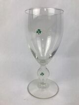 Irish Coffee glass shamrock on stem 6" tall Irish Creme Coffee - $6.93