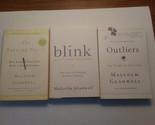 Malcolm Gladwell books Outliers, The Tipping Point, Blink - $12.34