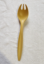 Tupperware Vintage Salad Serving Fork Yellow Spoon Utensil Plastic MCM Kitchen - £7.49 GBP