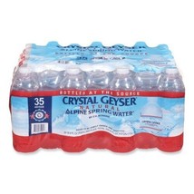 35 Pack Crystal Geyser Spring Water 16.9 Oz Bottle Fresh Refreshing - £35.20 GBP