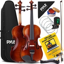 Half Size Violin Set For Kids And Beginners By Pyleusa, 1/2 19.9&quot; Student Grade - £95.86 GBP