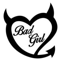 Bad Girl Devil Heart Vinyl Decal Sticker UV &amp; Water Proof Gift Laptop Ca... - $109.97 MXN