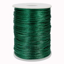 Satin Rattail Nylon Cord, 300 Feet 2Mm Beading Satin String For Chinese Knotting - £11.74 GBP