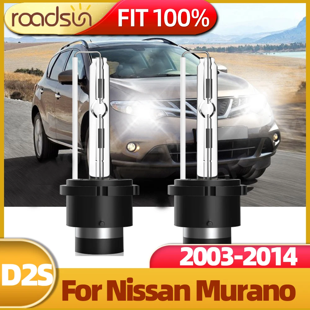 2Pcs Xenon HID D2S Headlights 6000K Auto Lights For Nissan Murano 2003 2004 2005 - £26.92 GBP