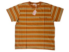 Levis Vintage LVC Sportswear Mens XL 1940 Brown/ Yellow Stripes Pocket T-Shirt - £56.36 GBP