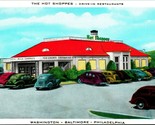  The Hot Shoppes Drive-In Restaurants 1950s Advertising Postcard UNP Unused - $3.91