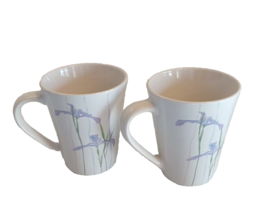 Corelle Coordinates Porcelain Coffee Mugs 12ozShadow Iris  Purple Set 2 - £11.19 GBP