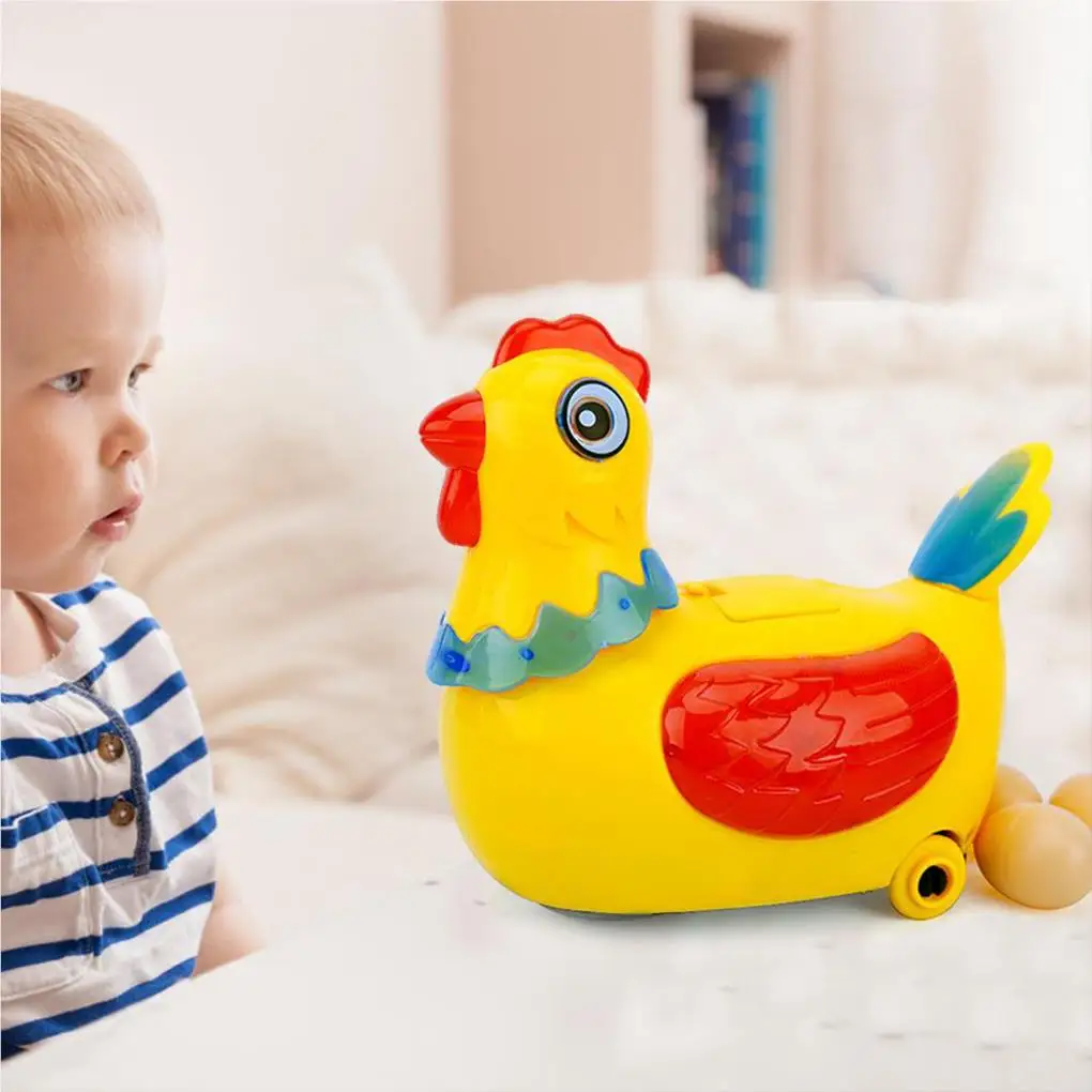 Montessori Baby Electric Hen Laying Eggs Walking Toy Music Interactive Toys for - £10.09 GBP