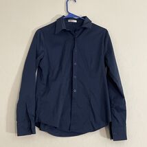 Hotouch Womens Cotton Blend Small Basic Button Down Shirt Slim Fit Dress... - €9,42 EUR