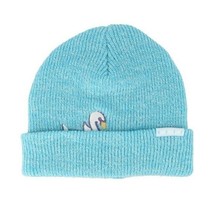 Neff Girls Peek A Boo Turquoise B EAN Ie Knit Cuffed Hat One Size. Nwt - £6.37 GBP
