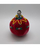 Vintage Mid-Century Native American Woman Beaded Doll Pin Cushion +/- 3&quot;... - £37.75 GBP