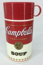 Vintage Campbell&#39;s Soup Can-Tainer Thermos Bottle Plastic 11.5 Oz 1998 VGUC - £11.75 GBP