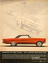 Mercury Comet Cyclone Original Advertisement Heritage-1964 Vintage Print Ad - $10.32