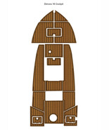 Dimora 16 Cockpit Boat EVA Faux Foam Teak Deck Floor Pad Mat Style Self ... - $1,366.33 CAD