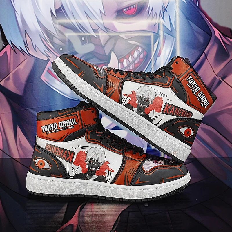N anime shoes men tokyo ghoul comic cosplay anime sneakers men runing casual shoes high thumb200