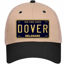 Dover Delaware Novelty Khaki Mesh License Plate Hat - £22.38 GBP