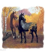 Autumn Horse HEAT PRESS TRANSFER for T Shirt Tote Sweatshirt Fabric Bloc... - £5.16 GBP