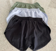 3 Pairs Of Shein Shorts (Small) Green/Black/Light Blue - £9.17 GBP
