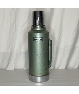 Vintage Stanley Aladdin Thermos A945DH 1 Qt Green Hammertone Metal w/ Cu... - €42,63 EUR
