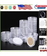 Durable 60-Pack Clear Coin Holders with Rounded Corners - Perfect for Co... - $245.05 MXN