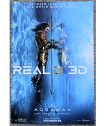 AQUAMAN AND THE LOST KINGDOM 11&quot; x 17&quot; Promo Movie Poster SEE IT IN REAL 3D - $13.49