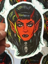 Frankenhorrors Succubus Demoness 5&quot; Die Cut Vinyl Sticker Classic Horror Satan - £3.16 GBP