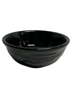 Longaberger Pottery Woven Traditions Coupe Cereal Bowl Black 6&quot; - $436.22 MXN