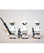 Winter Snow Special Ops Team Of 3 Military Team Custom Minifigures - $21.59