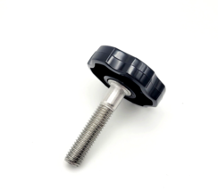 M8 x 40mm Thumb Screw Bolts Black Round Clamping Knob Stainless Steel 4 ... - $15.47