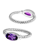Sterling Silver Ring Amethyst Quartz Size 10 - $39.26 CAD