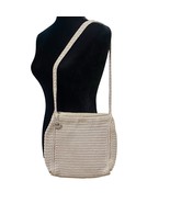 The Sak Vintage Y2K Crochet Knit Boho Taupe Shoulder Bag Hippie Festival... - £17.39 GBP