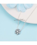 2022 Winter Release 925 Sterling Silver Sparkling Snowflake Pendant Neck... - £16.43 GBP