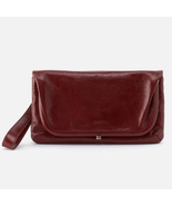 HOBO LAUREN CLUTCH LEATHER WRISTLET WALLET  Red Henna Luxury Leather, NWT - $129.97