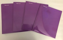 Office Depot 2-Pocket Folders with fasteners-4 pcs Glossy Bright Purple-... - $19.68