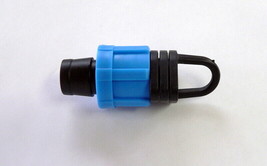 Drip Irrigation 5/8&quot; Tape End Cap with Loop for Anchoring (Lot of 10) - £10.25 GBP