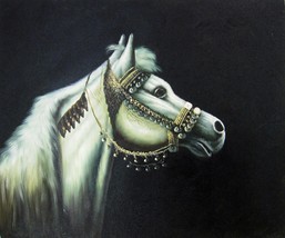 20x24 inches Horse  stretched Oil Painting Canvas Art Wall Decor modern011 - £56.83 GBP